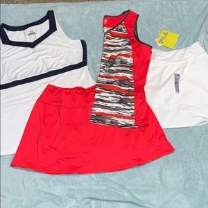 Fila & TAIL RUNNING SKIRTS & tanks LARGE Tennis
